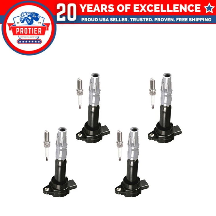 Set of 4 Ignition coil + Spark Plug Compatible with Mitsubishi Eclipse Galant - Image 1 of 1