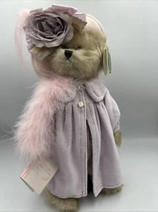 Bearington Bear Valentine 16" Rosa Plume NEW With Tags - Picture 1 of 6