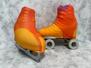 Bold Colour Waves Boot Covers for Roller Skates and Ice Skates M,L - Picture 1 of 4