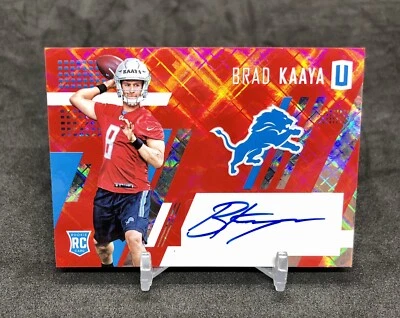 2017 Unparalleled Brad Kaaya AUTO /15 SSP DIAMOND AWE Case Hit RC No. 202 LIONS! - Image 1 of 4