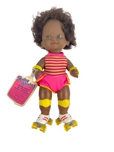 Vintage Mattel 1982 "BABY SKATES" African American Black 15" Doll Skates Battery - Picture 1 of 6