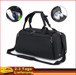 Sporttasche mit Schuhfach & Nassfach 42L Weekender Duffle Bag Freizeittasche DHL - Bild 1 von 13
