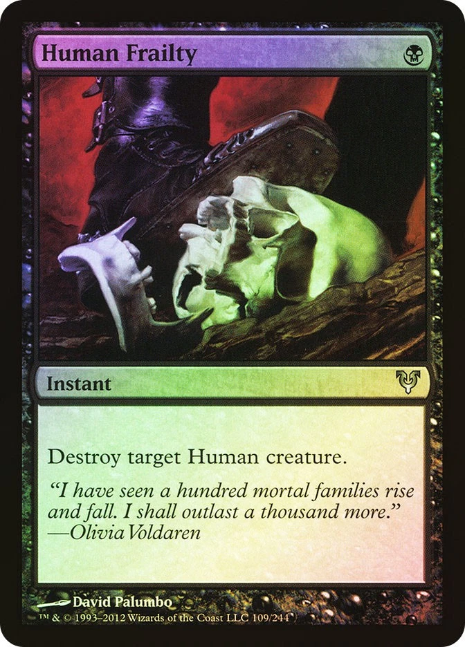 MTG FOIL Human Frailty  - Avacyn Restored #109 - Image 1 of 1