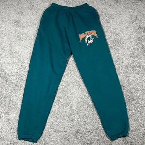 Pantalón de chándal retro cónico verde de los años 90 de los Miami Dolphins para hombre corredor de fútbol americano de la NFL - Imagen 1 de 4