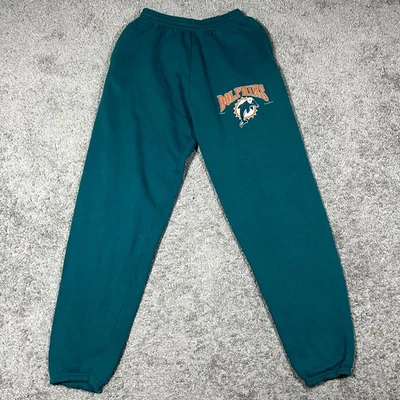 Pantalón de chándal retro cónico verde de los años 90 de los Miami Dolphins para hombre corredor de fútbol americano de la NFL Foto 1 de 4