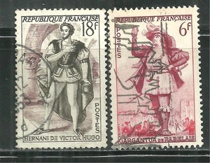 FRANKREICH 688, 691 GEBRAUCHTE GARANTUA VON FRANCOIS RABELAIS, HERNANI VON VICTOR HUGO - Bild 1 von 1