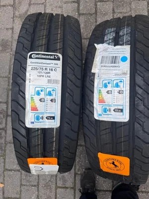 2x  225/75 R16C 121/120R Continental VanContact 100 Sommerreifen - Bild 1 von 4