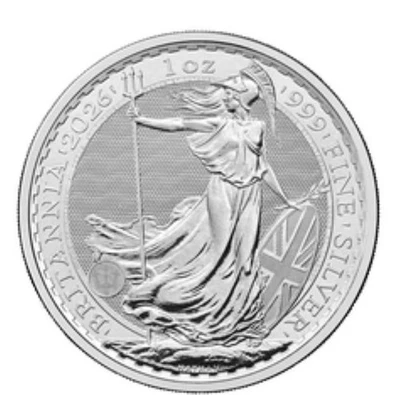 Royal Mint 2026 1oz Silver Britannia 999 Fine Silver Coin - Image 1 of 4