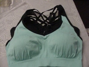 WOMENS 2 PACK SIZE 2XL TAGLESS STRAPPY SPORTS BRAS NEW WITH TAG - Picture 1 of 1