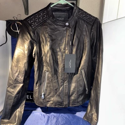 Diseñador de lujo: chaqueta de cuero MARC NEW YORK NUEVA CON ETIQUETAS Foto 1 de 4