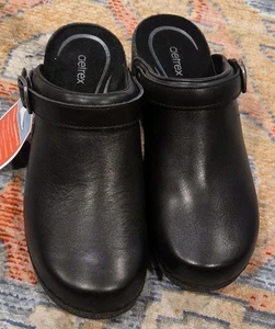 Womens Aetrex Beckie Cork Clogs Black Size EU 37 US 7 - Picture 1 of 7