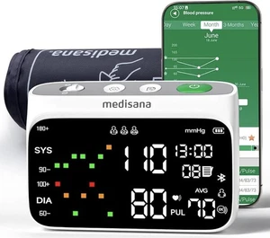 Medisana Cordless Blood Pressure Monitor,Bluetooth Smart Blood Pressure Monitor - Picture 1 of 9