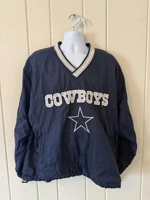 Chaqueta cortavientos Champion NFL Pro Line Dallas Cowboys para hombre XL forrada de malla Foto 1 de 3
