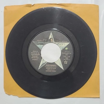 Ringo Starr ~ Photograph/ Down And Out ~ Apple 45 RPM Record - Imagem 1 de 4
