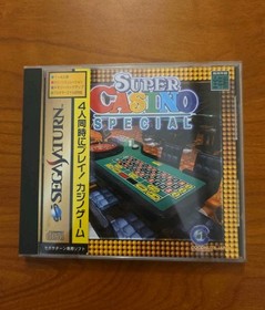 Super Casino Special Sega Saturn Video Game Japan NTSC-J T-7306G - Excellent 