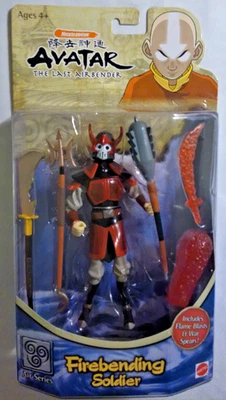 Figura de acción Avatar the Last Airbender FIREBENDING SOLDIER Mattel 2006 nueva en caja Foto 1 de 4