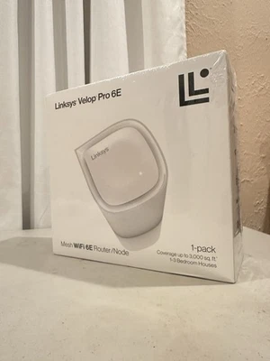 Linksys Velop Pro6E MX6202 White Tri-Band Mesh Wi-Fi 6E Wireless Router - Image 1 of 2