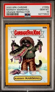 2020 GPK Chrome Marshy Marshall 100b Orange Refractor #59/75 PSA 10 - Picture 1 of 2