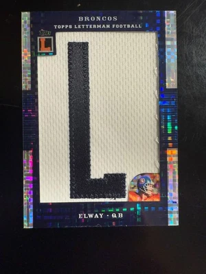 2008 Topps Letterman - Letterman Patch John Elway #LP-JE /3 LETTER "L" - Image 1 of 2