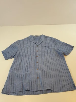 Criquet Shirt Mens 2XL Short Sleeve Button Up Linen Cotton Casual Summer Top - Image 1 of 4