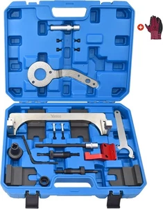Kit de herramientas de bloqueo del árbol de levas, compatible con BMW B36 B37 B38 B46 B47 B48 21 PIEZAS - Imagen 1 de 7