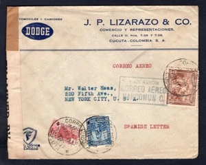 COLOMBIA 1942 Pubblicità censurata negli USA. Auto Dodge. Automobile - Foto 1 di 2