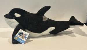 Cuddlekins Wild Republic / Orca Killer Whale / medio 16" lungo / pulito ~ - Foto 1 di 7
