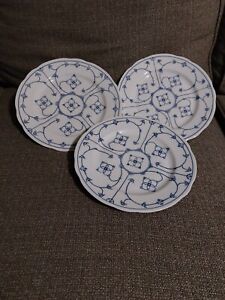 Winterling plates, Bavaria Germany china set blue Strawflower