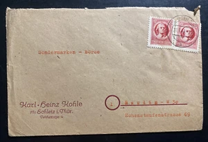 1946 Schleiz Germany Postwar Commercial Cover To Berlin - Picture 1 of 2