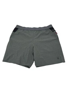 Spyder Mens Active Shorts XXL Gray/Black Polyester Spandex Lightweight Breathabl - Picture 1 of 5