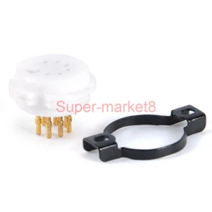 10pcs Teflons 7Pin 12AF6 12BK6 12BA6 6AQ5 6BA6 6J6A Tube Valve Gold Socket - Picture 1 of 7