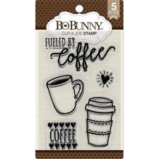 Coffee Cup Of Joe Clear Unmounted Rubber Stamps Set BOBUNNY 7310183 New