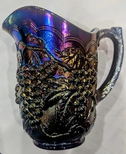 IMPRESSIVE IMPERIAL GRAPE PURPLE WATER PITCHER Carnival Glass - Picture 1 of 6