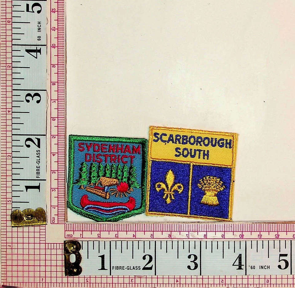 Scouts Scarborough & Sydenham District Jacket Vest Patches Crests Badges - Image 1 of 1