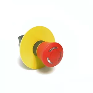 Siemens NOT-HALT-Pilzdrucktaster beleuchtbar 22mm 3SU1001-1HB20-0AA0 -used- - Bild 1 von 2