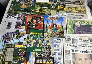 Green Bay Packers Magazine Newspaper Super Bowl Lot Memorabilia JS 90s Y2K - Picture 1 of 17