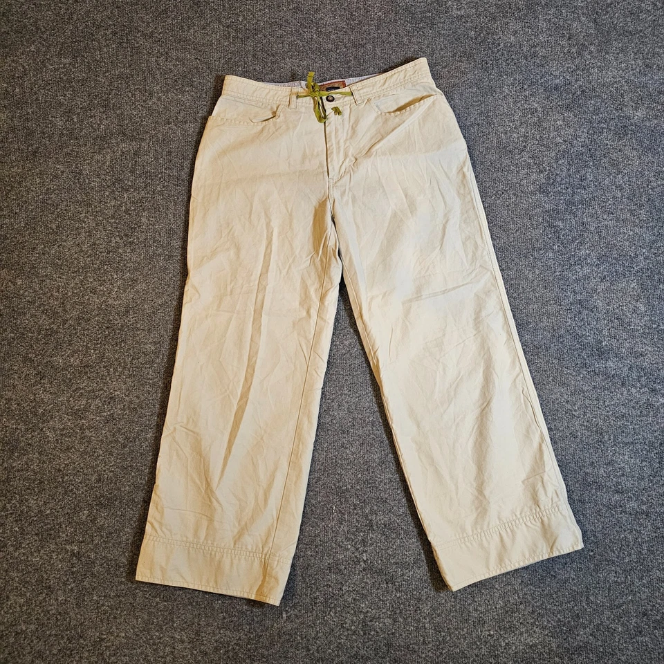 Horny Toad Pants Womens Size 6 Tan Khaki Cropped Chino Career Casual Y2K Neutral - Image 1 of 4