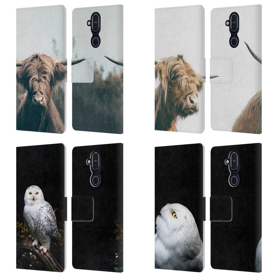 OFFICIAL PATRIK LOVRIN ANIMAL PORTRAITS LEATHER BOOK CASE FOR NOKIA PHONES - Image 1 of 4