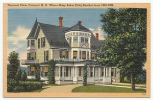 Postal Pleasant View Concord NH Donde Mary Baker Eddy Residió De Colección Sin Publicar - Imagen 1 de 2