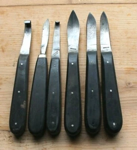6 anciens et gros scalpel de chirurgien ( médecine ) - Imagen 1 de 9