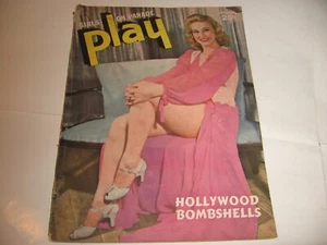 Girls on Parade PLAY Dec.'42 "HOLLYWOOD BOMBSHELLS" Spicy Pin-Up Magazine - Picture 1 of 3