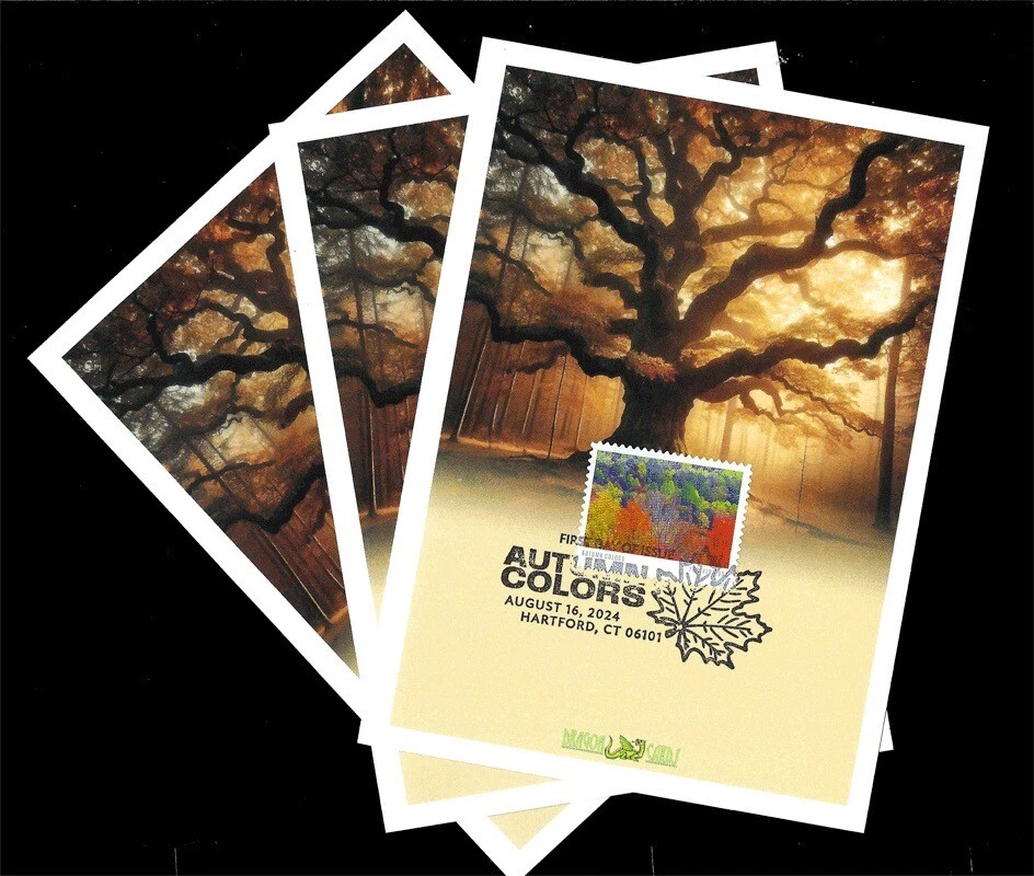 Sc. 5929-38 Autumn Colors Dragon Cards FDCs - Set of 10 - Image 1 of 1
