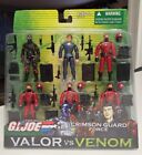 GI Joe Valor Vs Venom Crimson Guard Force w Xamot, Firefly, & 4 Guards NEW 2004 