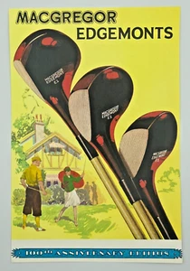 117. Póster de golf MacGregor Edgemonts coloreado a mano 9" x 13,25 golf - Imagen 1 de 1