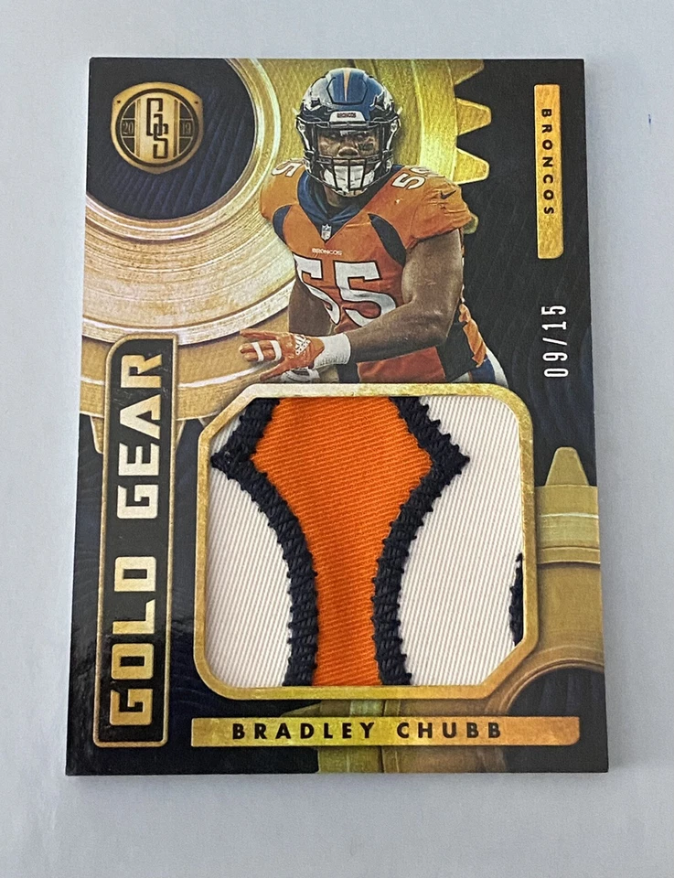 Bradley Chubb, 2019 Gold Standard, Gold Gear, 09/15, Short Print! - Image 1 of 3