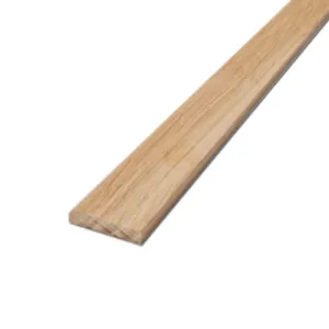 Solid White Oak 2.4m Flat Edge Beading 5x18mm PSE (Pack of 10) - Picture 1 of 1