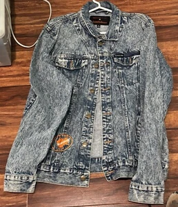 Nickelodeon 90’s Characters Members Only Men’s Denim Jacket Size X-Large - Picture 1 of 2