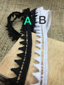 5m/1m GPO Spitze Borte Polyester Wünschfarbe 1,5cm Nichtelastisch LD611 - Bild 1 von 6