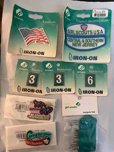 Girl Scouts Assortment of various badges insignia Iron-on Patches (13 total) - Picture 1 of 2