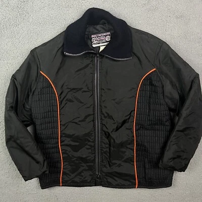 Chaqueta De Colección Arctic Wear Abrigo Negro Cremallera Completa Aislado Moto de Nieve Talla Grande Foto 1 de 4